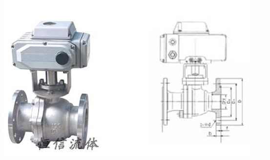 電動法蘭球閥 電動法蘭球閥
